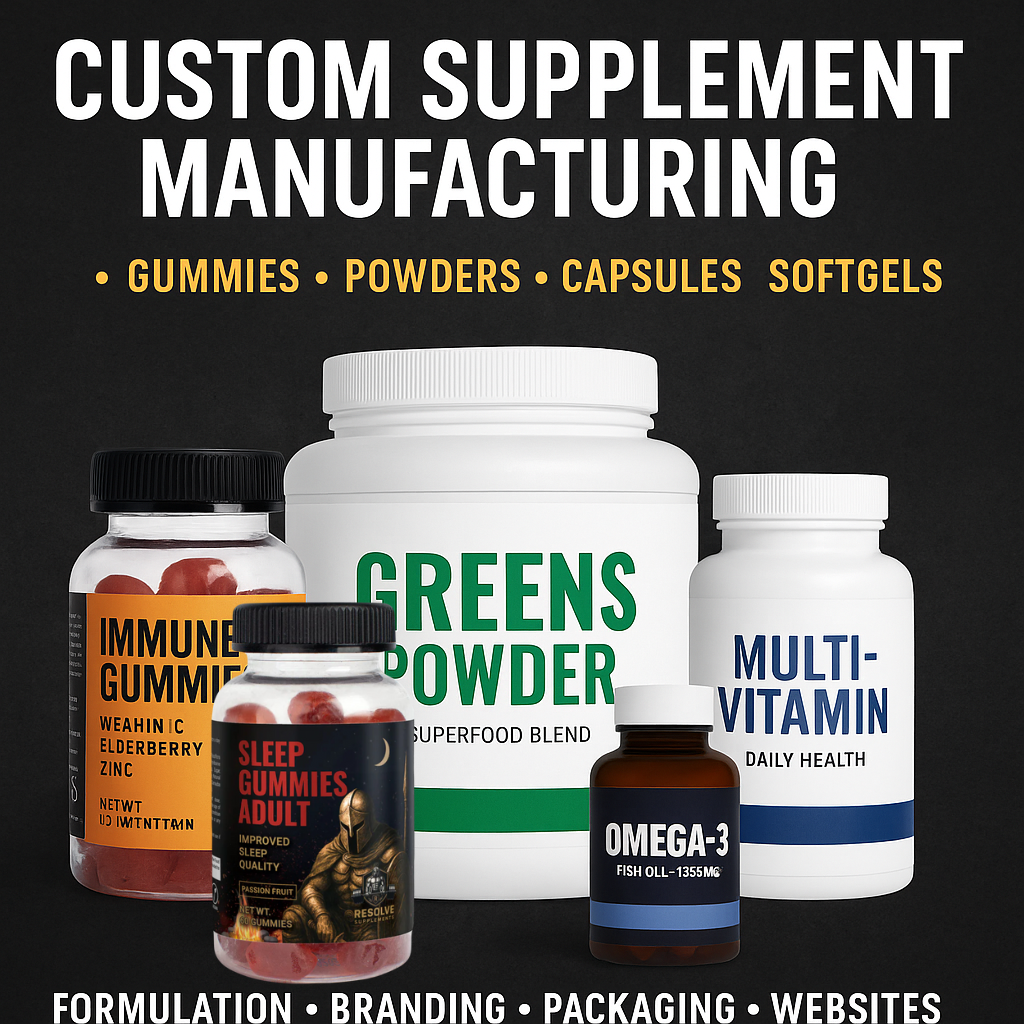 PivotalMRKT: Custom Supplement Manufacturing, White Label Solutions & Brand Building